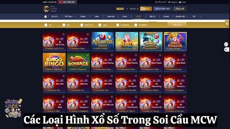 Các Loại Hình Xổ Số Trong Soi Cầu mcw