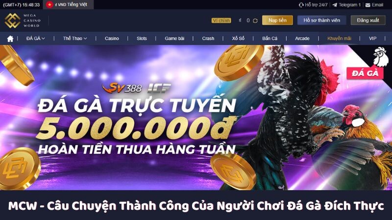 Ưu điểm đặc biệt của MCW dành cho người chơi đá gà mcw trực tuyến